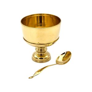 ชุดถาดชามทองเหลือง5 "ทำจากทองเหลืองแท้สำหรับตกแต่งบ้านโรงแรมผสมผสานของขวัญของที่ระลึกในสไตล์โมเดิร์นแบบดั้งเดิม - Product Image 4