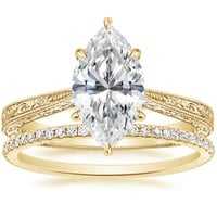 แหวนเพชรแล็บสั่งทำพิเศษสำหรับผู้หญิง ผลิตในอินเดีย พร้อมบริการสลักข้อความ เหมาะสำหรับของขวัญองค์กร ทอง 14K/18K รับสั่งทำพิเศษ - Product Image 2