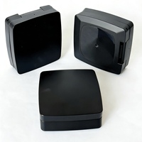 Boîtier compact magnétique carré noir 15g avec plateau intérieur amovible, écologique, pour fond de teint BB crème 5mm, emballage maquillage personnalisé