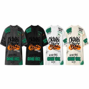 Custom Mens Acid Wash <b>Graffiti</b> Print Oversized <b>T</b> <b>Shirt</b> Summer Hip Hop Streetwear Tee Breathable Cotton Graphic Clothing - Product Image 5