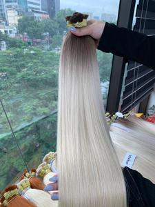 ผมต่อจากเวียดนามบริสุทธิ์100% 32นิ้วผมตรงธรรมชาติสำหรับสีทนต่อการหลั่งนุ่มสองชั้น - Product Image 5