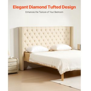 Testiera regolabile trapuntata a rombi per letto King Size L 213,8 x A (54,33-60,24) cm - Product Image 2