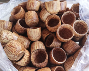 Taza de Té de Madera de Coco de Vietnam, Material Natural de Coco para Beber Té, Utensilios de Cocina Rústicos Hechos a Mano, Suministro al por Mayor - Product Image 6