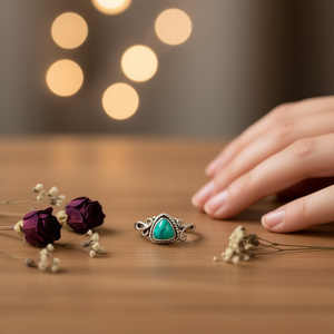 <b>Turquoise</b> Fashion <b>Ring</b> 2.1 Gram Weight - Product Image 3