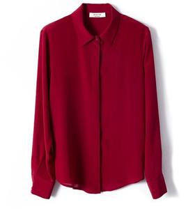 Blusa Elegante de Punto con Estampado Sólido para Mujer, Corte Regular, Manga Larga, Estilo Vintage para Primavera/Verano - Product Image 4