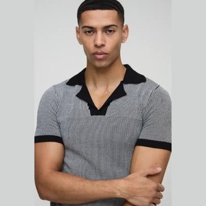 Camisas de Hombre al por Mayor de Spandex/Algodón, Lisas, con Estampado y Logotipo Bordado, Personalizadas para Golf - Product Image 3