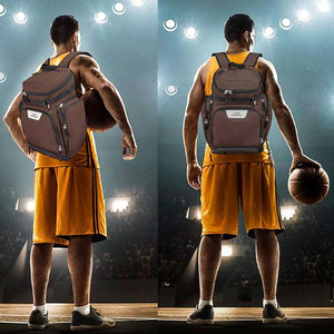 Sac à dos de sport grande capacité personnalisé, antidérapant, pour basketball et football, avec compartiment à ballon, étanche, pour équipe - Product Image 6