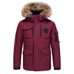 Veste d'hiver chaude pour homme, coupe-vent épais en coton, parka cargo avec capuche amovible, manteau doublé polaire - Product Image 1