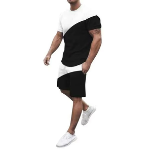 Nouveaux ensembles de t-shirts à manches courtes et shorts décontractés pour hommes, vêtements de marque pour hommes personnalisés, ensembles de 2 pièces - Product Image 6