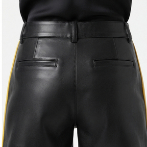 Shorts de Cuero para Mujer de Alta Calidad, Diseño Personalizado, Shorts de Cuero Femeninos con Bolsillos - Product Image 4