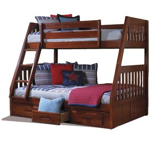Lit superposé en bois style ferme pour enfants avec aire de jeux, mobilier de chambre moderne et élégant - Product Image 6