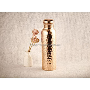 Botella de agua de cobre ecológica para uso diario que promueve un metabolismo de hidratación saludable y un estilo de vida saludable - Product Image 6