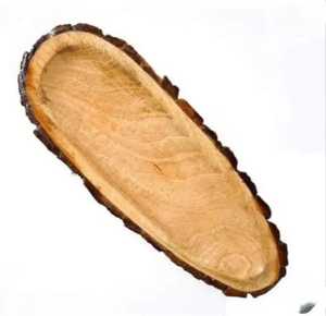 Plateau de service en bois au design moderne, plateau en bois d'acacia écologique, durable, sûr, style moderne pour les mariages royaux, plateau à nourriture - Product Image 5