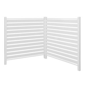 Schermo per la privacy da esterno 48x48 con 19,7 pali a terra, recinzione anti-roditori per condizionatore d'aria, recinto per attrezzature da piscina, 2 pannelli - Product Image 1