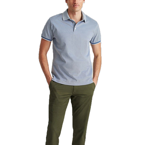 Col de chemise personnalisé pour homme, manches contrastées, coton premium respirant, toile, fibre de bambou, uniforme d'entreprise, vêtements OEM ODM - Product Image 1