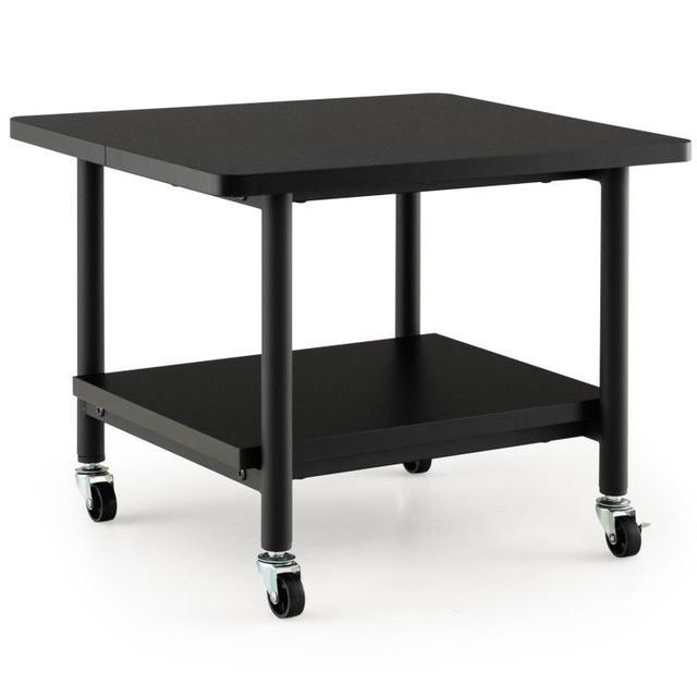 Office Furniture Under Desk Printer Stand with 4 Wheels and Locking Mechanism