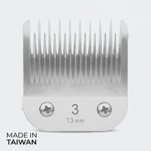 Lame de tondeuse pour animaux de compagnie en acier inoxydable 3 13 mm fabriquée à Taïwan pour le toilettage des chiens - Product Image 1