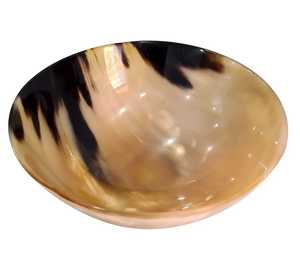 Bol en corne de buffle naturelle fait main, design classique, plat de service pour les fêtes, écologique, passe au lave-vaisselle, pièce maîtresse décorative - Product Image 1