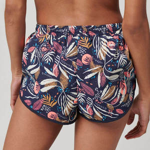 Pantalones cortos deportivos con estampado tropical para mujer, cintura elástica, ropa deportiva para correr y gimnasio de verano - Product Image 6