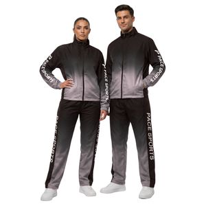 Ensemble d'entraînement athlétique 2 pièces en polyester léger et respirant, avec empiècements aux tons terreux, pour activités de plein air - Product Image 5