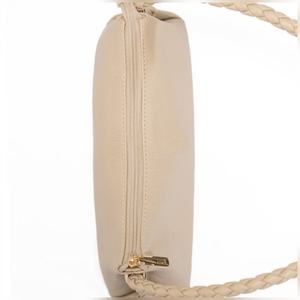 Wholesale Minimalist Soft Leather Shoulder Bag for Women Braided Strap Designer Handbag Custom Fashion Tote <b>Purse</b> for Bulk Order - Product Image 3