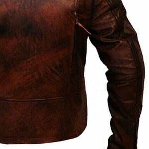 Wholesale Outdoor Custom Winter Fashion Casual Custom Color Breathable Men <b>Motorbike</b> Motorcycle Leather Jackets - Product Image 6