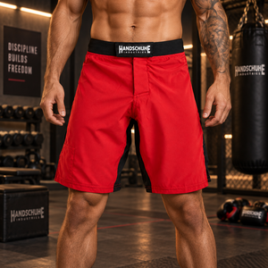 Pantalones Cortos de Boxeo Rojos para Exteriores, Fáciles de Usar, Costuras Resistentes, Ajuste Regular, Ropa de Entrenamiento, Pantalones Cortos de Boxeo de Alta Calidad - Product Image 6