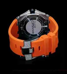 Montre de luxe sertie de diamants pour hommes et femmes, artisanat de haut niveau, montre unique et luxueuse en diamants moissanite, style hip-hop industriel - Product Image 4