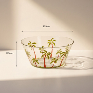[Holar] Tazones Grandes para Ensalada de Plástico de Grado Alimenticio con Diseño de Palmera Tropical, Hechos en Taiwán, para Restaurantes, Cocinas y Hogar - Product Image 3