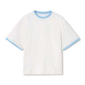 เสื้อยืดคอตตอน 100% แบบยูนิเซ็กซ์ พร้อมโลโก้สั่งทำ เสื้อยืดเปล่าคุณภาพสูงสำหรับผู้ชาย ผ้าทอลายเรียบ ผลิตโดย BS - Product Image 3