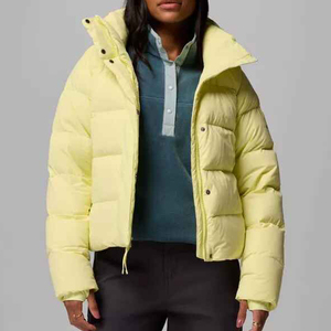 New Fashion Women's Winter Knitted Breathable <b>Puffer</b> Parka Padded Bubble <b>Cropped</b> <b>Jacket</b> Plus Size Warm Coat Casual Ladies - Product Image 4