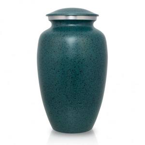 Urne funéraire moderne pour adulte, en métal, capacité 200 pouces cubes (3,4 L), faite à la main, vase de table, style antique, vente directe usine - Product Image 1