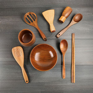 Juego de vajilla de bambú natural sostenible al por mayor, personalizable, OEM y ODM, entrega rápida, buen precio del fabricante vietnamita - Product Image 1