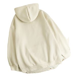 Sudadera con capucha y pantalones de chándal personalizados 100% algodón, de alta calidad, con cremallera, de forro polar, lisos, para invierno, con acabado lavado a la piedra y enzimático, teñido liso. - Product Image 2