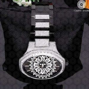 นาฬิกาควอตซ์อนาล็อก Charm Jewels รุ่นหรูหราสำหรับทุกเพศ พร้อมตัวเรือนทรงเหลี่ยมคริสตัลแซฟไฟร์ และหน้าปัดลายแมนดาลาแบบโปร่ง - Product Image 2