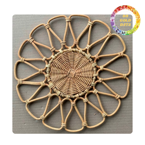Mantel individual de ratán natural tejido a mano para uso en mesas de comedor ecológicas - Product Image 5