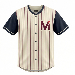 Jersey de Béisbol Sublimado con Nuevo Diseño 2026, Uniforme Deportivo Personalizado con Botones Completos, Venta al Por Mayor, Transpirable y de Secado Rápido - Product Image 1