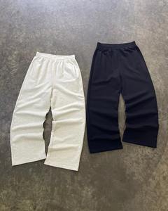 กางเกงวอร์มทรงตรงผ้าฝ้ายหนาน้ำหนักมาก 100% ผลิตตามสั่งสำหรับผู้ชาย ทรงหลวม เอวกลาง เหมาะสำหรับวิ่งจ๊อกกิ้ง - Product Image 1