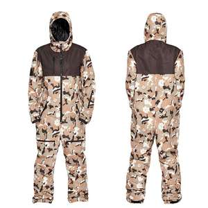 <b>Camo</b> One Piece Ski Suit Waterproof <b>Men</b> Snowboard Jumpsuit Outdoor Winter Warm Breathable Snow Suit for <b>Men</b> Women Hooded Unisex - Product Image 1