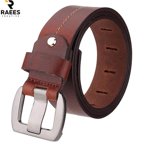 Cinturón de Hombre de Cuero Genuino, Cinturón Casual de Vestir con Hebilla Clásica de Aleación, Cinturones de Cuero Genuino Cómodos para Hombre - Product Image 6