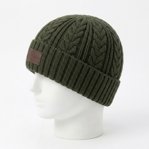 Gorro de Punto Personalizado OEM con Bordado 3D de Camuflaje, Animales/Dibujos Animados, Parche de Cuero, Gorro de Invierno de Acrílico, Suave, Cálido y Elástico - Product Image 2