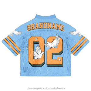 Camiseta de Fútbol Urbana de Malla Estilo Streetwear, Sublimación Personalizada, Corte Holgado Oversize, Manga Corta, Transpirable, Ropa Deportiva de Verano 2026 - Product Image 6