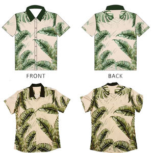 เสื้อฮาวายพิมพ์ลายคอปกแบบลำลองสำหรับชายหาด แขนสั้น พิมพ์ลายดิจิทัล เหมาะสำหรับวันหยุดฤดูร้อน - Product Image 4
