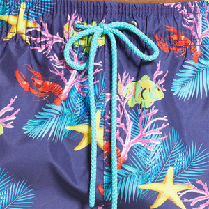 Shorts de bain pour hommes à taille élastique de haute qualité, collection 2026, séchage rapide, coupe-vent, respirant, personnalisable, directement de l'usine - Product Image 2