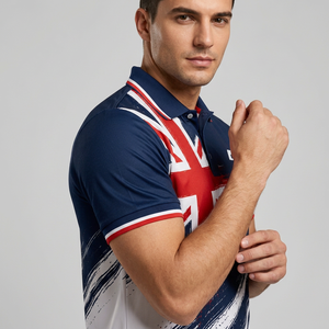 Polo sportif pour homme Storm Fit, à séchage rapide, 100% polyester, manches courtes, imprimé, design personnalisé, coupe classique - Product Image 4