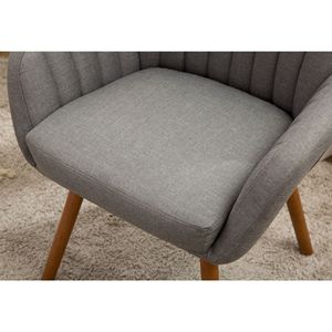 Sillón de Diseño Contemporáneo Tuchico en Tela Gris para Sala de Estar - Product Image 6