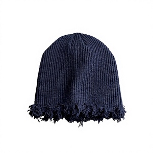 Low MOQ Custom Cuffed <b>Beanie</b> <b>Wool</b> <b>Beanie</b> With Custom <b>Beanie</b> Factory Supplier For US Streetwear Brands - Product Image 1