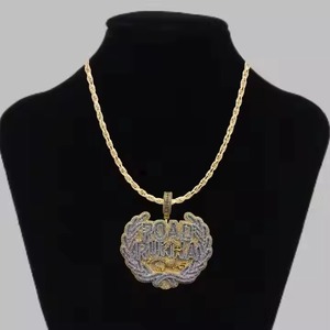 Collar con Colgante de Diamante Road To California, Chapado en Plata 925, Estilo Hiphop, Unisex, para Uso Diario - Product Image 2