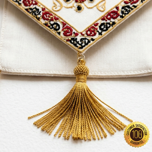 Vestimenta Litúrgica Personalizable con Diseño de Cruz Roja y Laurel, Bordada a Mano en Oro para Sacerdotes Ortodoxos - Product Image 3