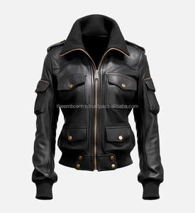 Nuevo diseño, chaqueta de cuero de tela cómoda para mujer, producto recién llegado, chaqueta genuina de secado rápido para mujer - Product Image 1